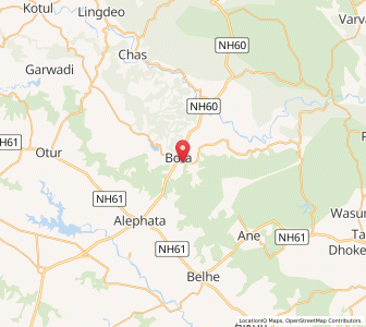 Map of Bote, Maharashtra