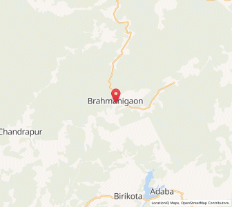 Map of Brahmanigan, Odisha