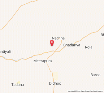 Map of Brahmaniwali Dahar, Rajasthan