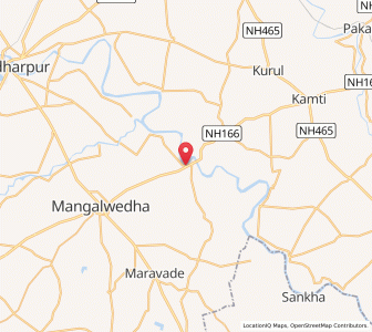 Map of Brahmapuri, Maharashtra