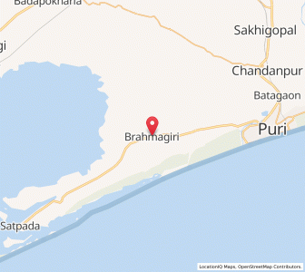 Map of Bramhagiri, Odisha