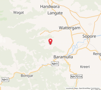 Map of Branadub, Kashmir
