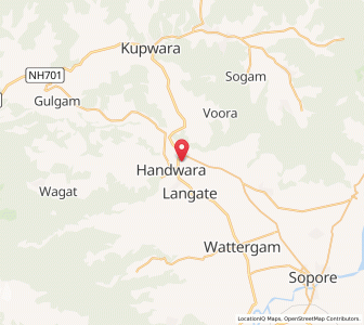 Map of Braripur, Kashmir