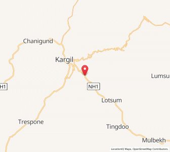 Map of Brokhar, Kashmir
