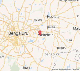 Map of Brookefield, Karnataka