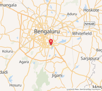 Map of BTM 16th Main, Karnataka
