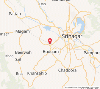 Map of Budan, Kashmir