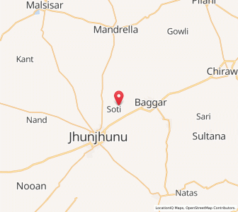 Map of Budana ka Bas, Rajasthan