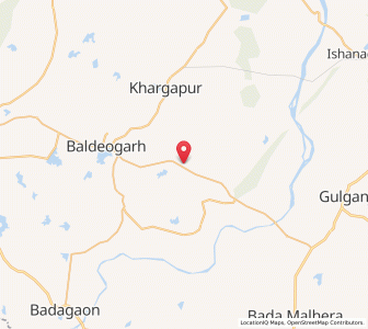 Map of Budaura, Madhya Pradesh