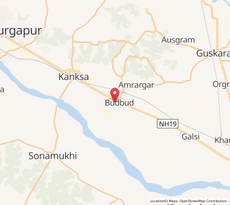 Map of Budbud, West Bengal