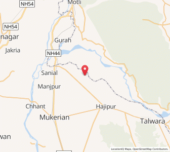 Map of Budhabar, Punjab