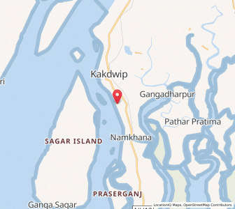 Map of Budhakhali, West Bengal