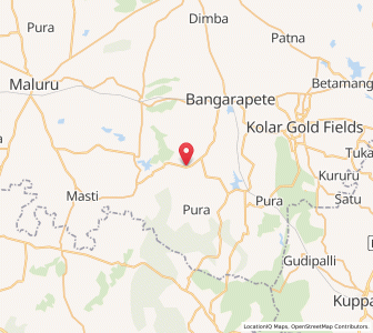 Map of Budikote, Karnataka