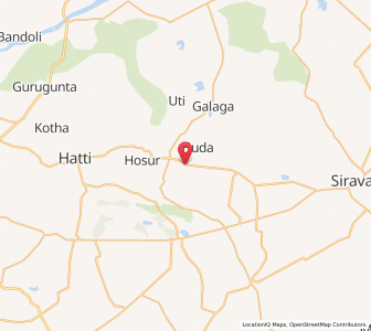 Map of Budinni, Karnataka