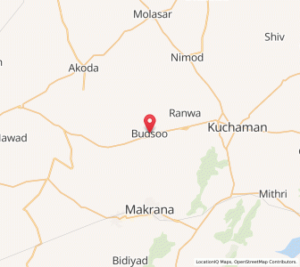 Map of Budsu, Rajasthan