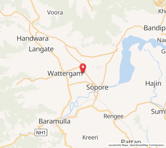Map of Buhirpur, Kashmir