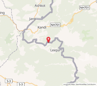 Map of Buildhar, Kashmir