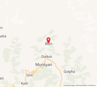 Map of Buin, Uttarakhand