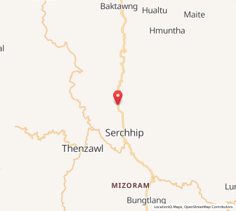 Map of Bukpui, Mizoram