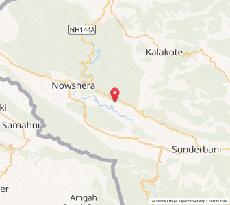 Map of Buna Dandesar, Kashmir