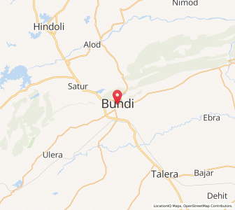 Map of Bundi, Rajasthan