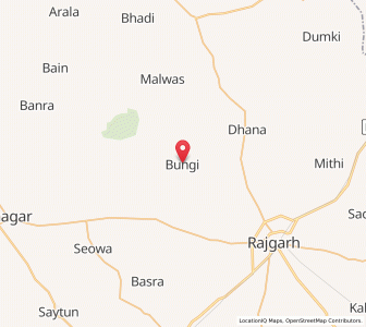 Map of Bungi, Rajasthan
