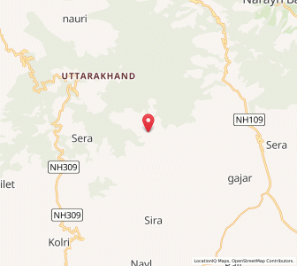 Map of Bungidhar, Uttarakhand