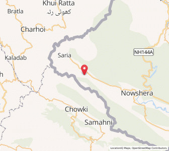 Map of Buni Karal, Kashmir