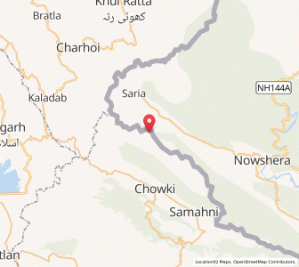 Map of Buni Sakiran, Kashmir