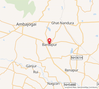 Map of Burdapur, Maharashtra