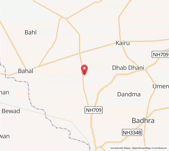 Map of Burhera, Haryana