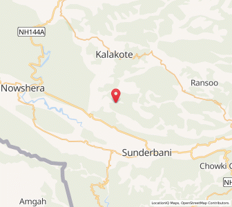 Map of Burli Badhanu, Kashmir