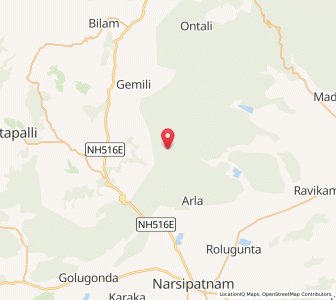 Map of Busikota, Andhra Pradesh
