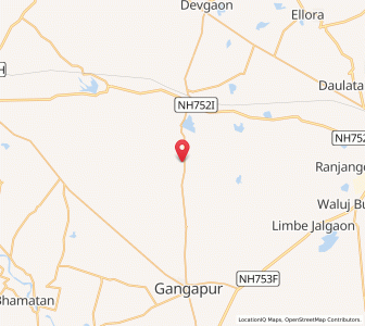 Map of Bute Wadgaon, Maharashtra