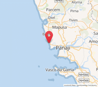 Map of Candolim, Goa