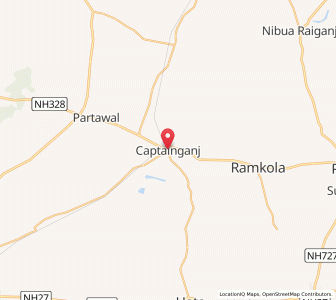 Map of Captainganj, Uttar Pradesh