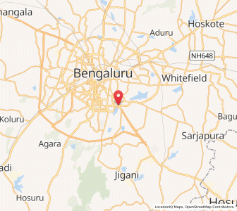 Map of Central Silk Board Hosur Road, Karnataka