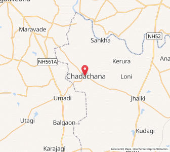 Map of Chadchan, Karnataka