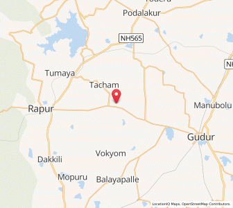 Map of Chaganam, Andhra Pradesh