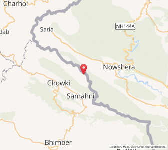 Map of Chahi, Kashmir
