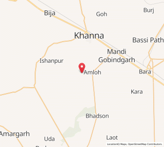 Map of Chahilan, Punjab