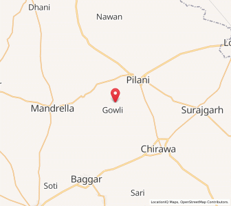 Map of Chainpura Bas, Rajasthan