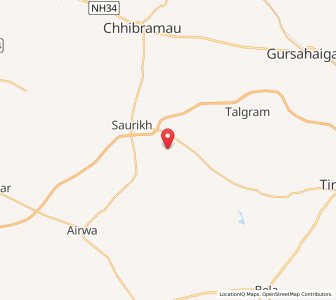 Map of Chainu Nagla, Uttar Pradesh