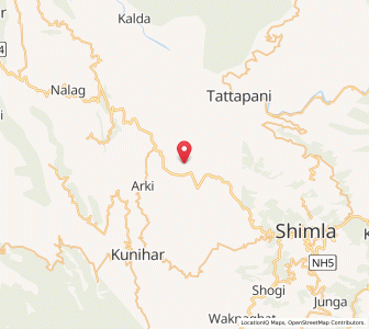 Map of Chaiyan, Himachal Pradesh