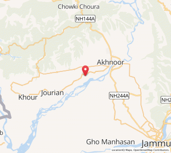 Map of Chak Badialap, Kashmir