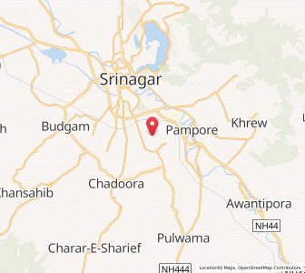 Map of Chak Badrinath, Kashmir
