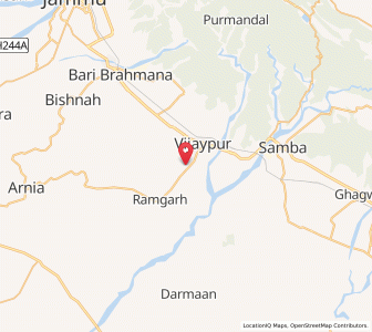 Map of Chak Baglan, Kashmir