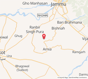 Map of Chak Bala, Kashmir