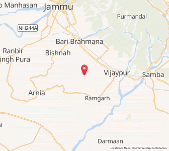 Map of Chak Bhana Jattan, Kashmir