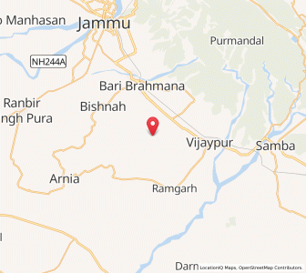 Map of Chak Bhatiyari, Kashmir